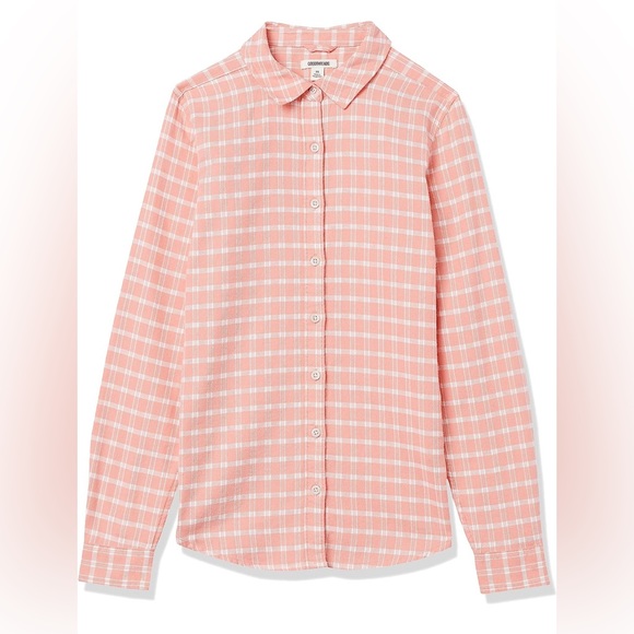 Goodthreads Women's Brushed Flannel Drop-Shoulder Long-Sleeve Shirt - Picture 5 of 6